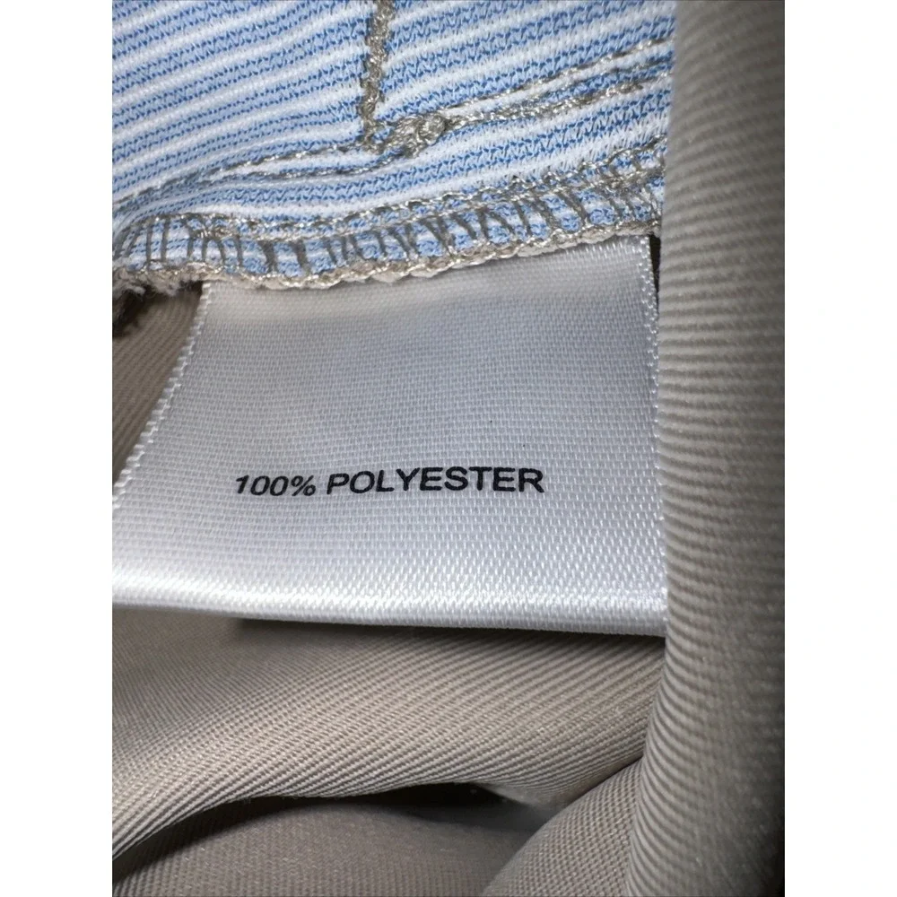 Peter Millar Golf Shorts Mens 40 Khaki Tan‎ Performance Polyester Flat Front